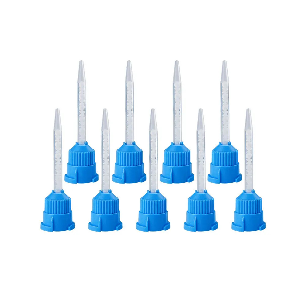 50pcs Dental Silicone Mixing Tips 1:1 Disposable Lab Impression Material Nozzles