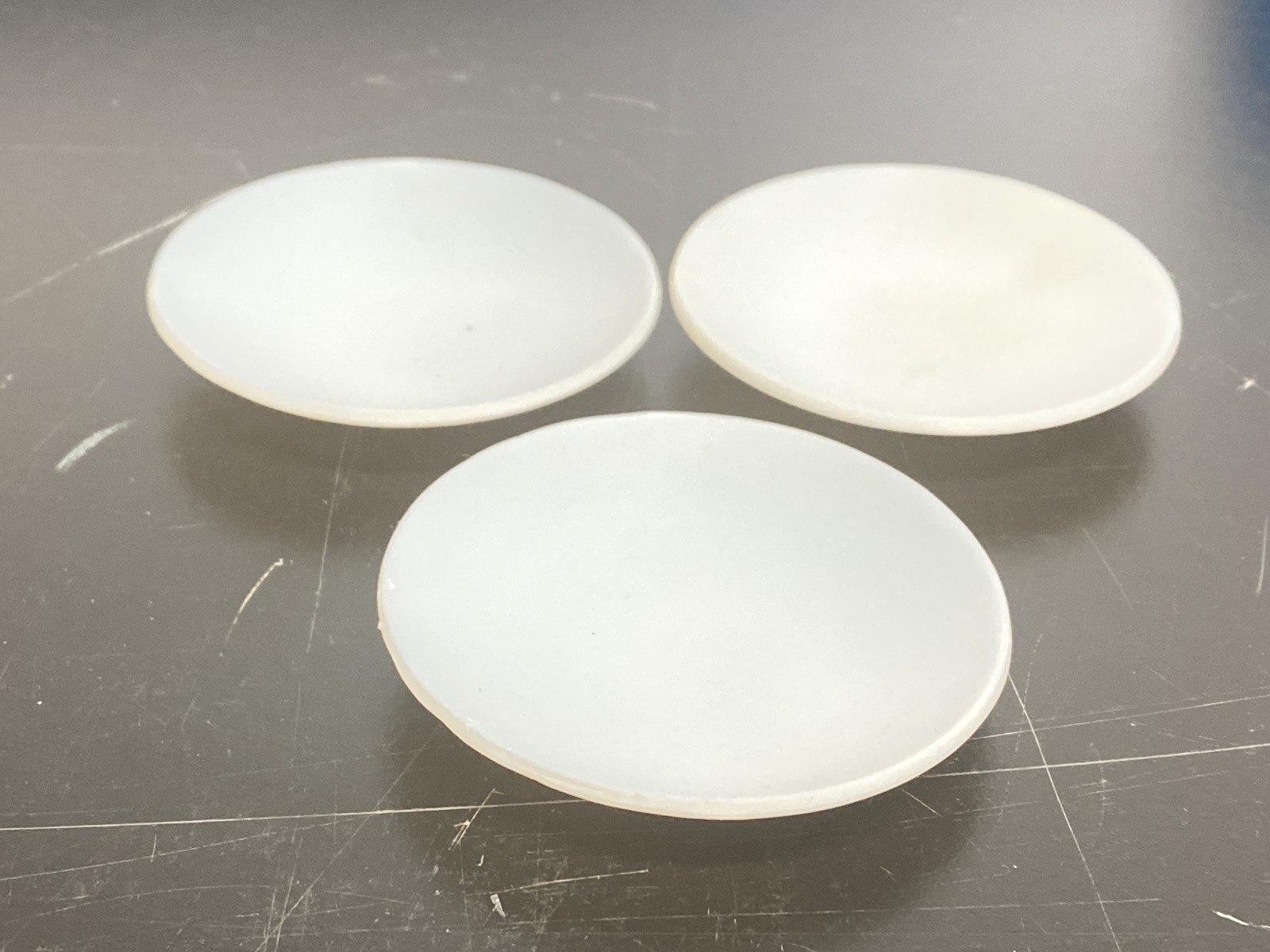 (3) DYNALON Lab 80mm PTFE Watch Glass Covers for 250mL Beakers 315384