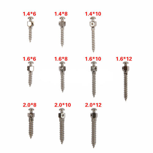 10 Packs Dental Orthodontic Mini Micro Screws Brown Driver Screwdriver