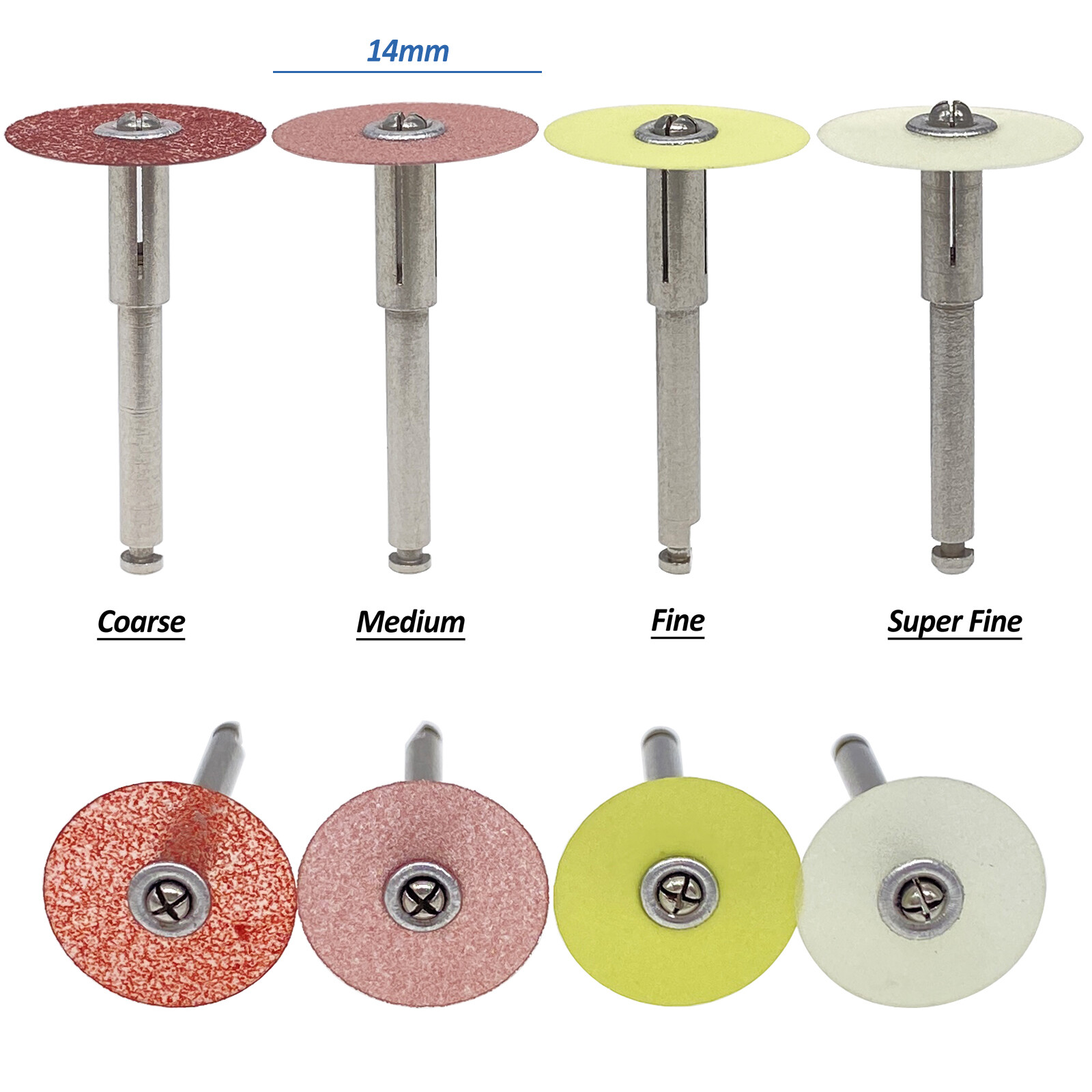 Dental Composite Finishing Polishing Discs SOFLEX 14mm /Mandrel