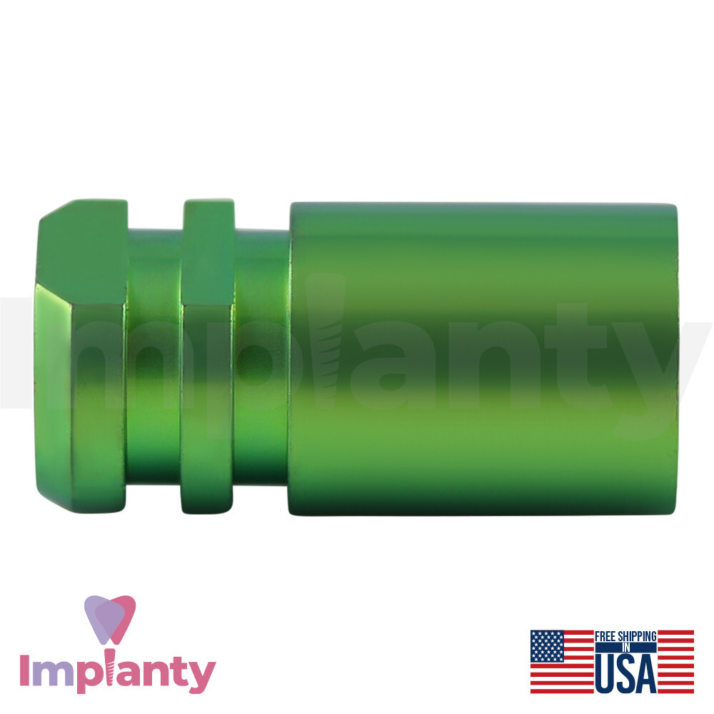 10x Dental Titanium Fixture Analog 6.0mm Green Compatible Nobel Replace Select