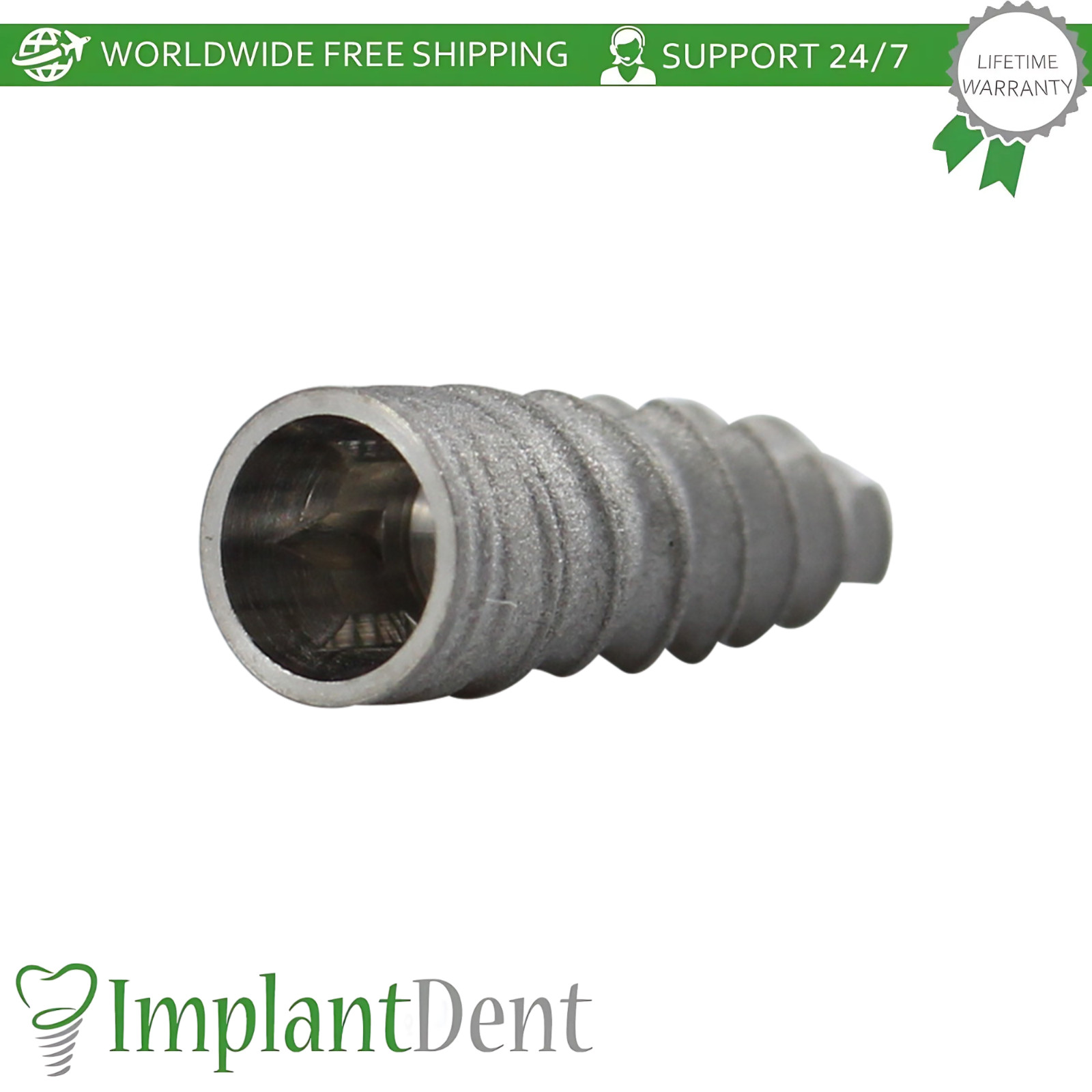 X5 CNP Conical Hex 2.25mm Dental Fixture and Straight Prosthetic NP Ø3.5mm