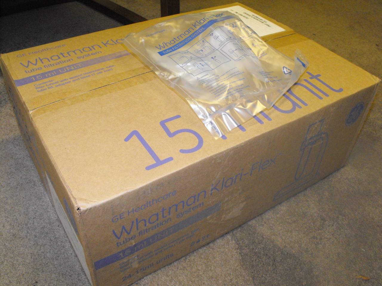 Whatman – Klari-Flex – Tube Filtration System, Cat.#6518-0152 – New case of 24