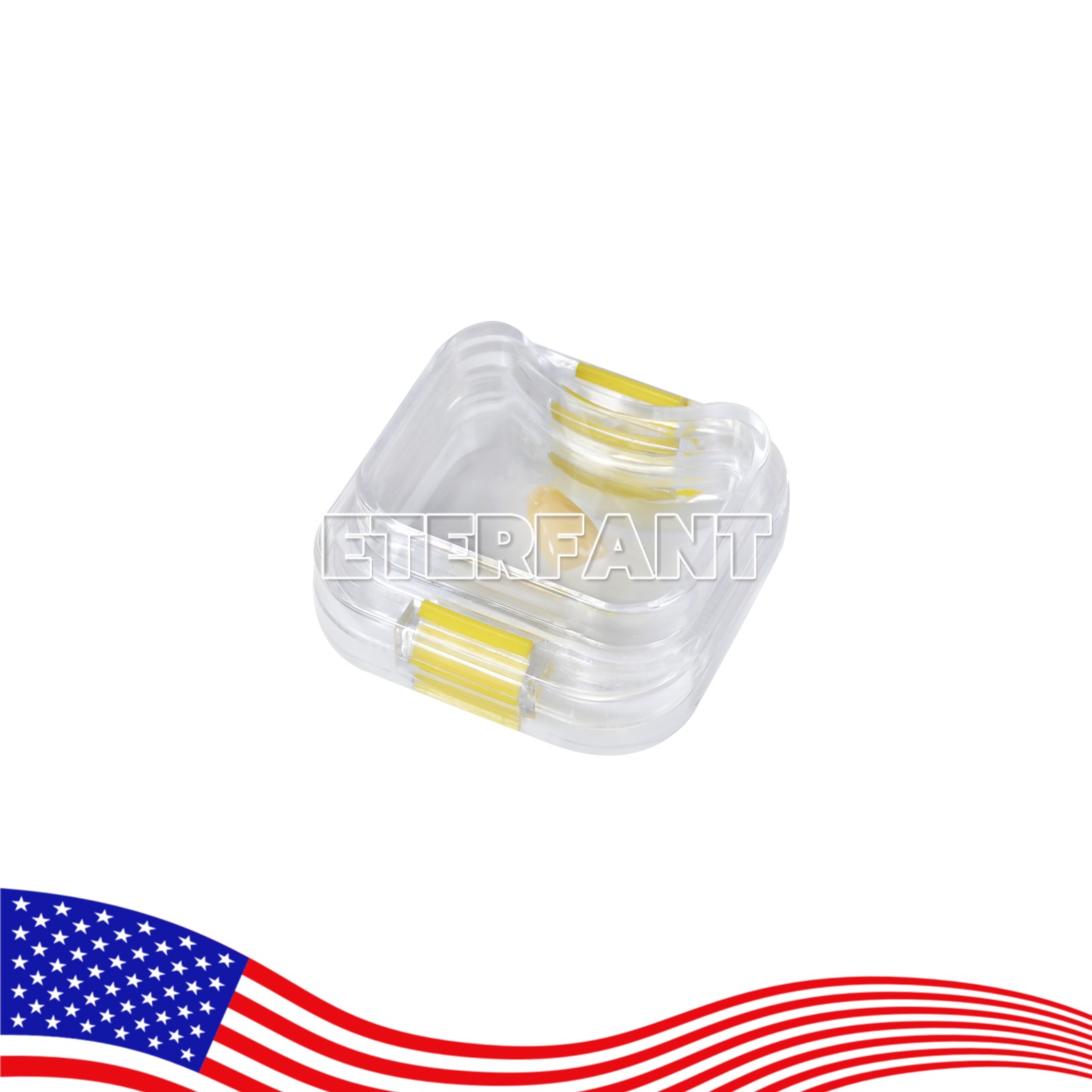 ETERFANT 500pcs Dental Bridge and Crown Pillow Box with Membrane Latch Storage