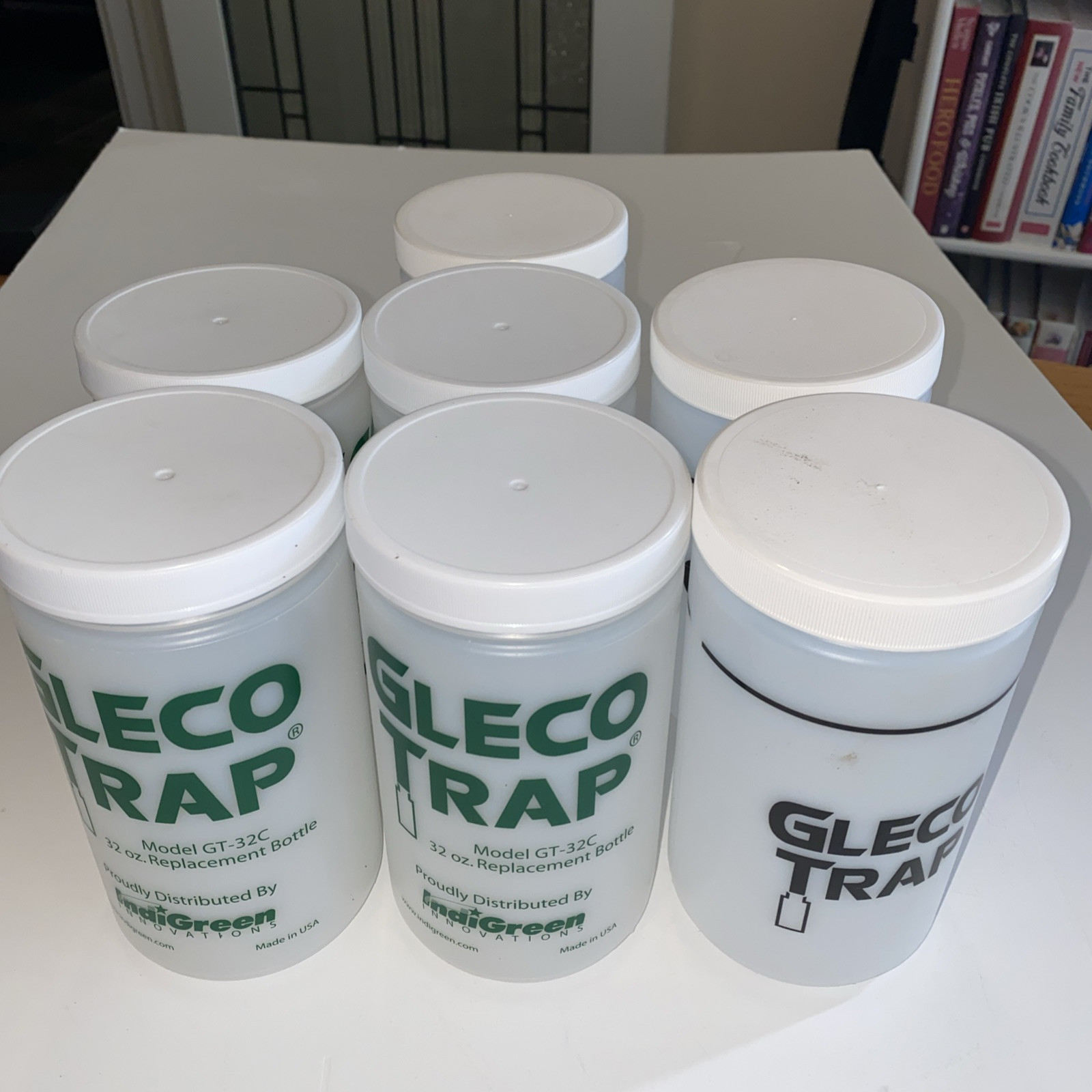7 Gleco Trap (Model GT-32C) 32oz. Replacement Bottles For Dental Plaster Traps