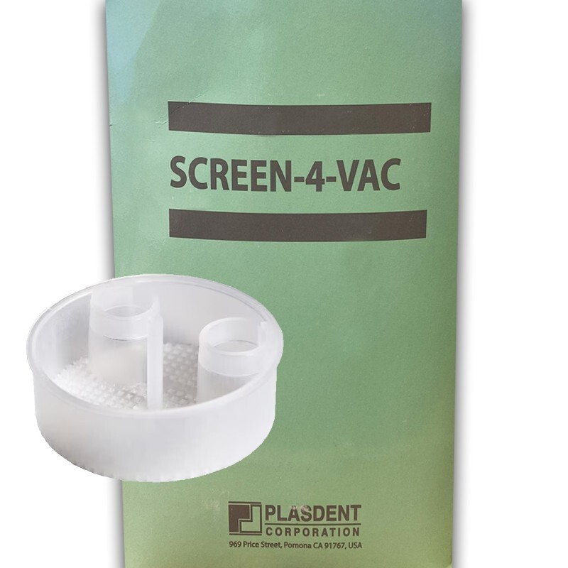 Plasdent Screen-4-Vac 1-7/8″ Disposable Evacuation Screens #5503 – Clear, 144/Bx