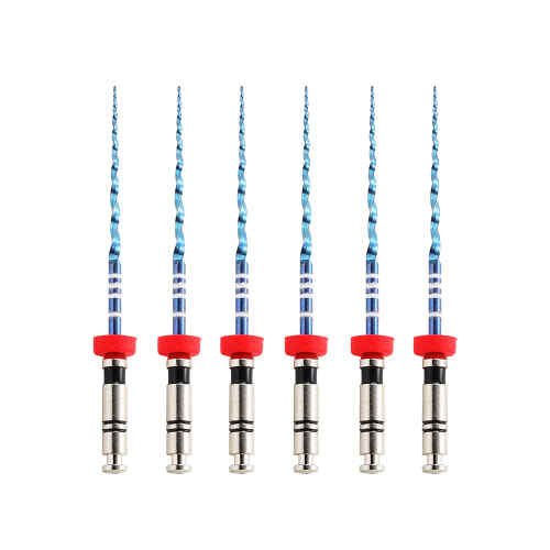 Vakker V Blue 21mm Taper 04 #40 NiTi Rotary Engine Files, 6/Pk