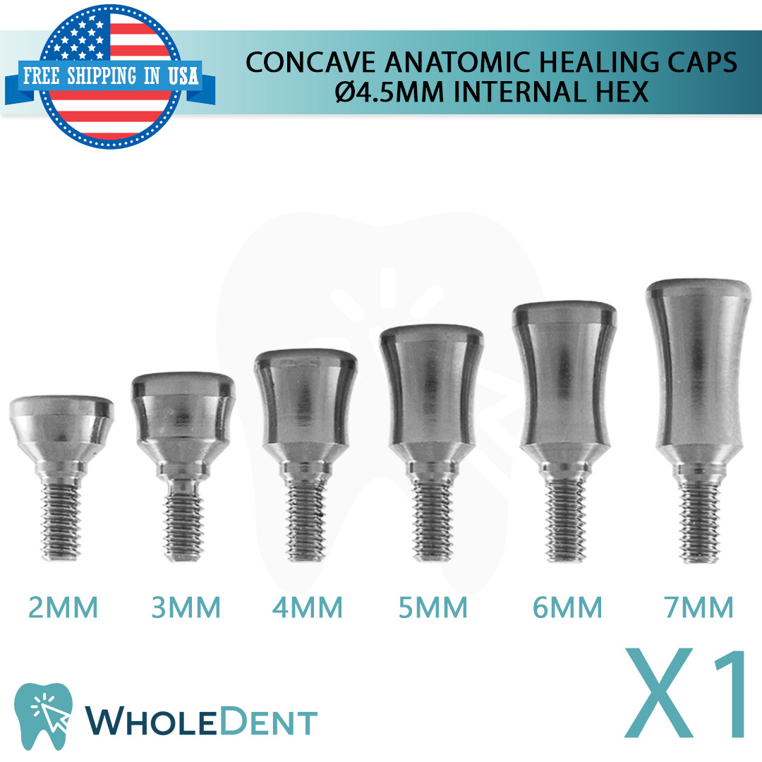 X1 Concave Anatomic Healing Caps Emergence Profile Abutment Dental
