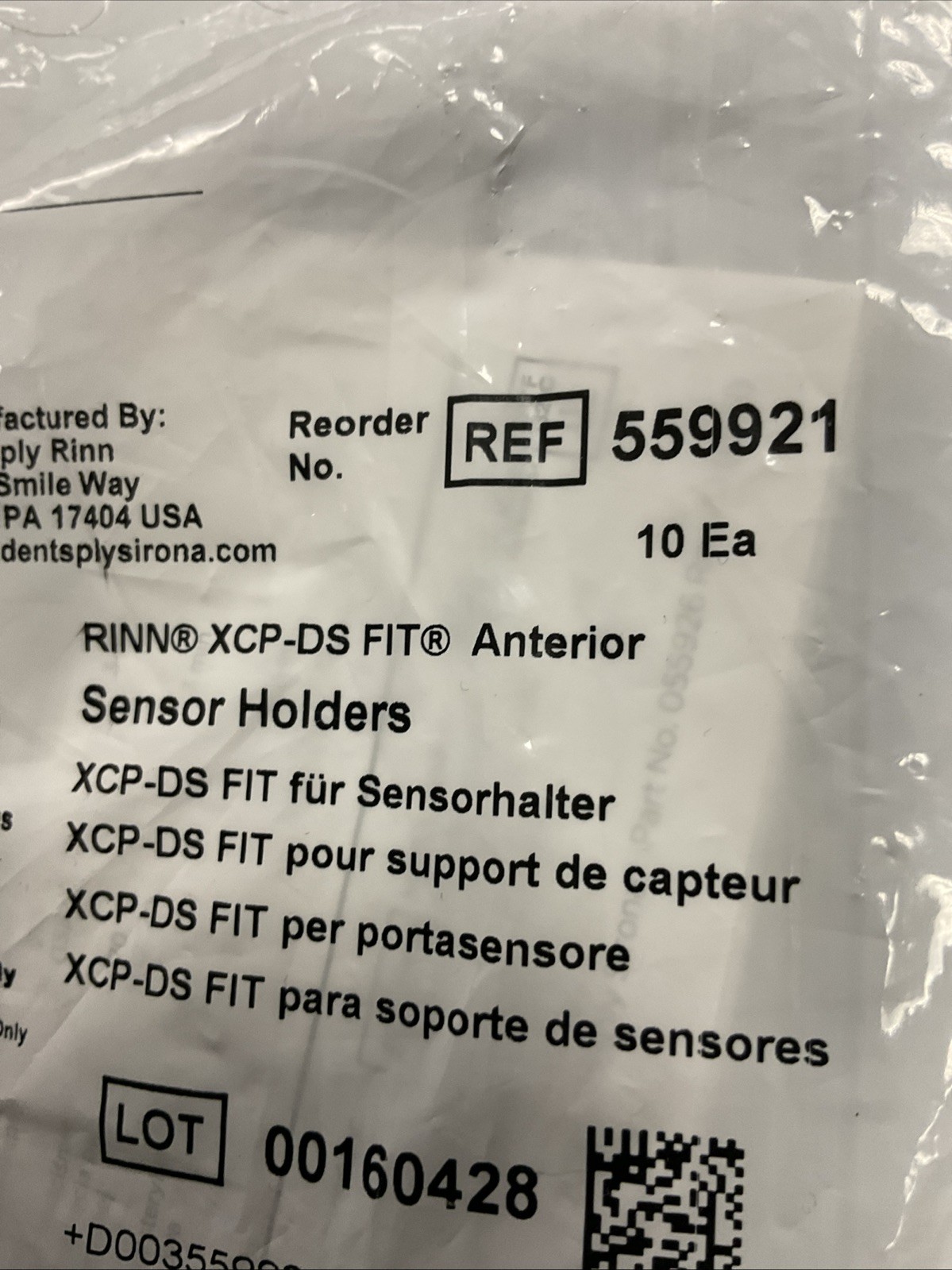 NEW Dentsply Sirona XCP-DS FIT Blue Biteblock Refills Anterior 10/Pk 559921