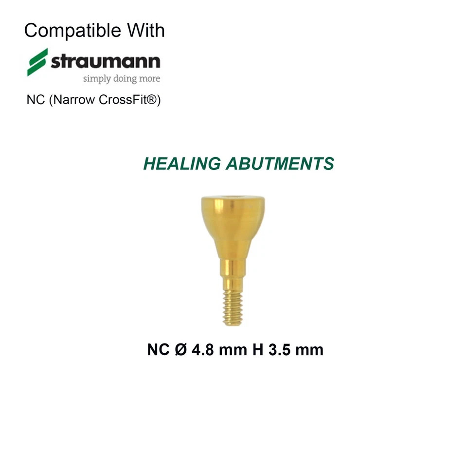 US Dental NC Healing Abutment & Cover Screw Fit Straumann ITI BL/BLT