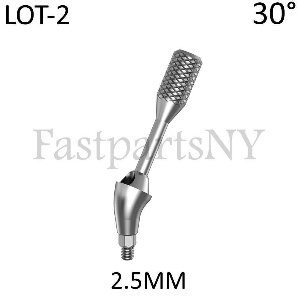 Lot x 2 Angulated multi unit Neodent GM compatible replica 30 deg 2.5 mm