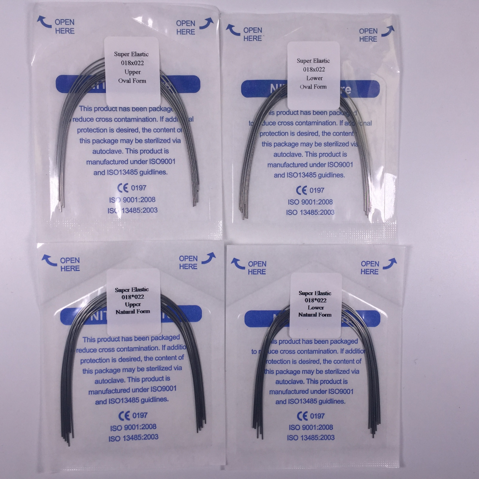 5 Bags Dental Niti Super Elastic Arch Wires Rectangular Ortho Natural/Oval Form