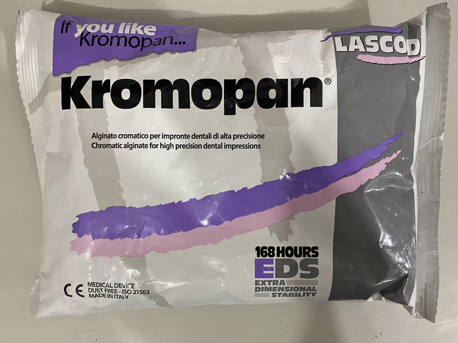 Kromopan Alginate 1lb/Pouch Dust Free Color Changing