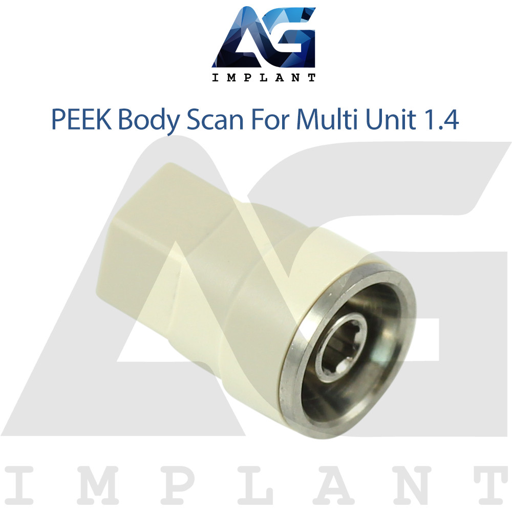 5 PEEK Body Scan For Multi Unit System Abutments 1.4 – Hexagon 2.42 With Screw