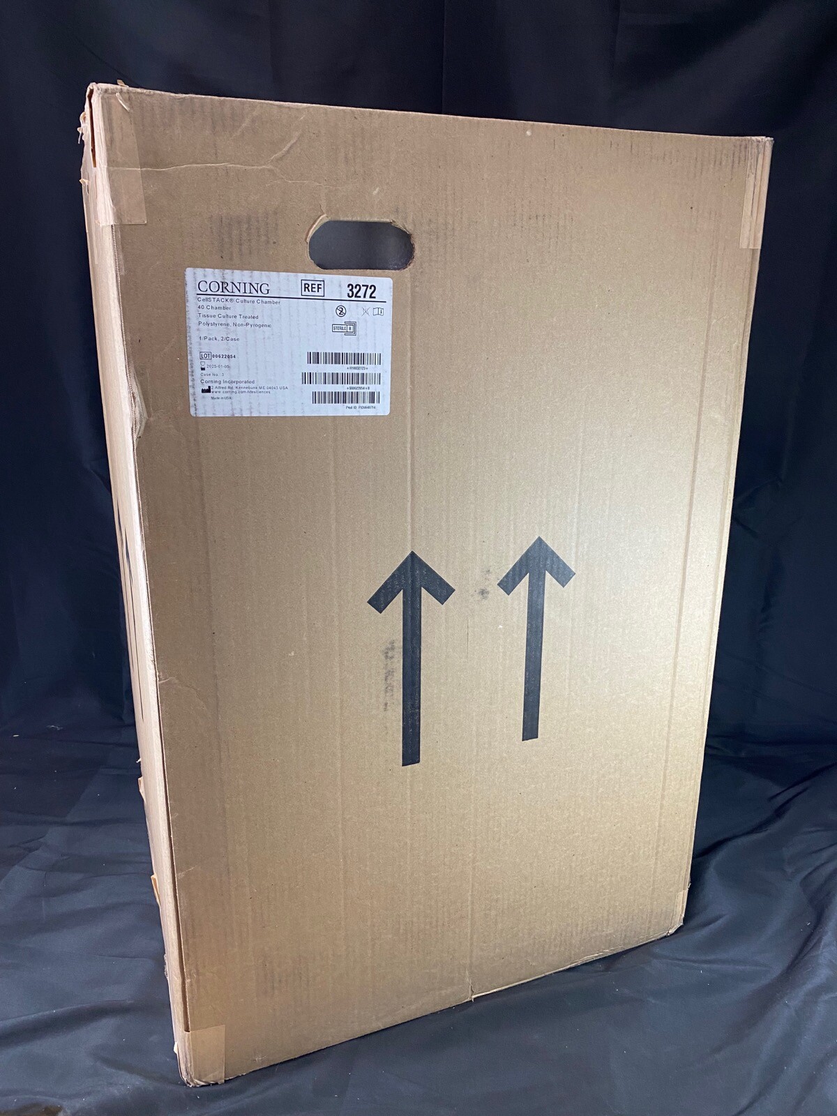 CORNING Polystyrene CellSTACK Culture 40 Chamber w/ Vent Caps 3272 (2/cs)