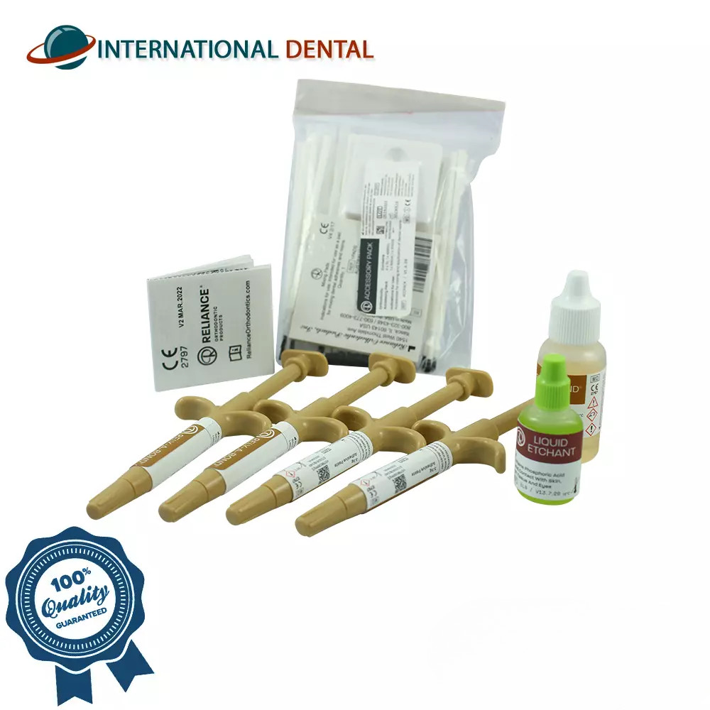 Dental Reliance Ortho Rely-A-Bond Syringe Kit Bonding Brackets Paste Self-harden