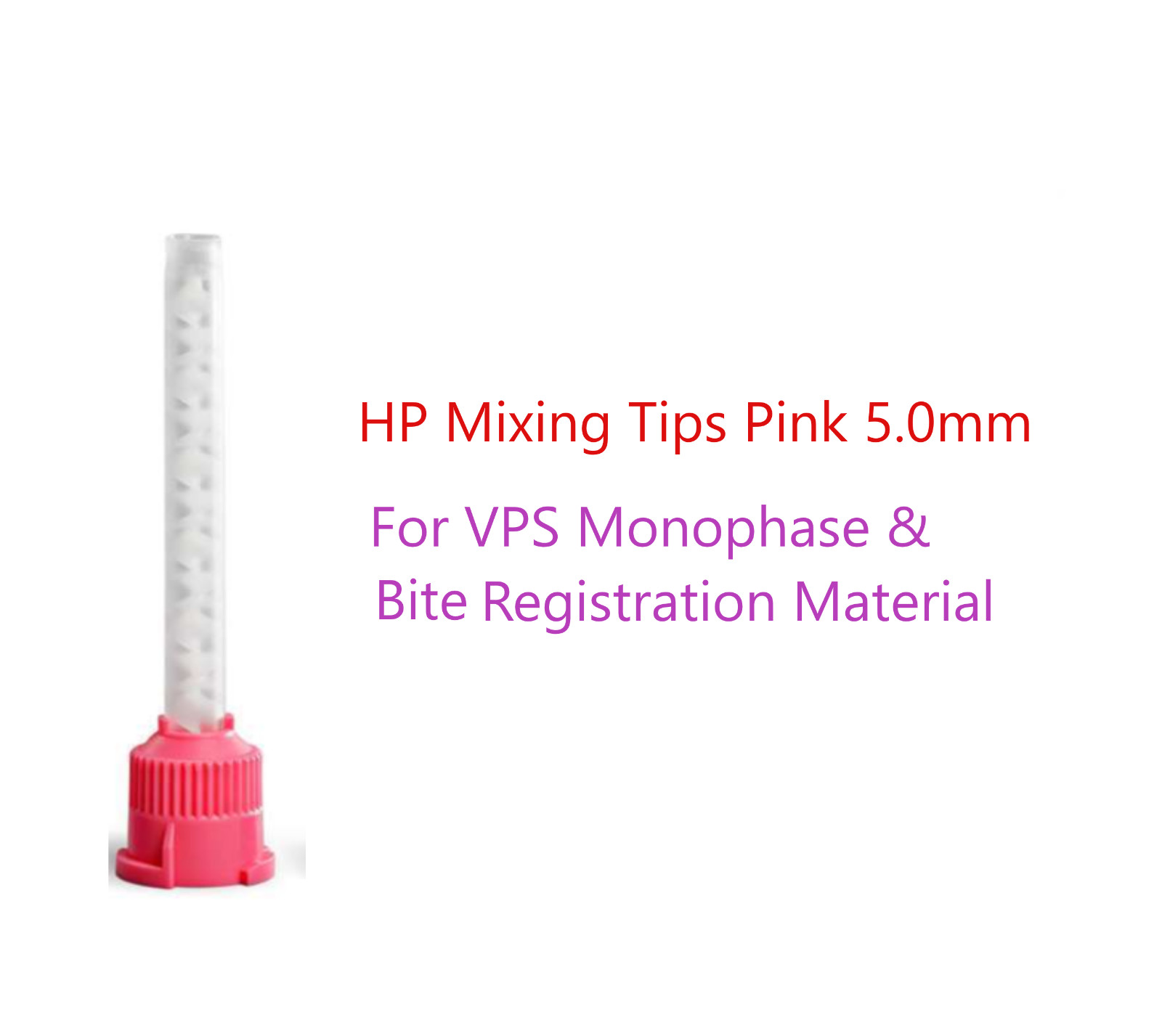 Dental Pink HP Mixing Tips Defend Type 50x 5.2mm My dent