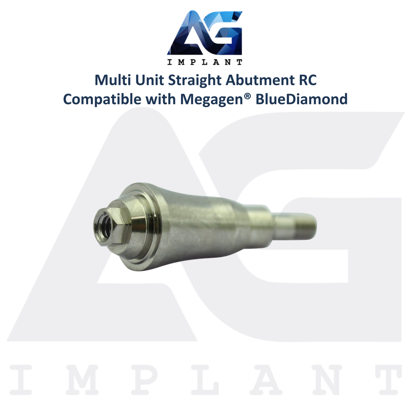 10 Straight Multi Unit Prosthetic RC Compatible with Megagen® BlueDiamond