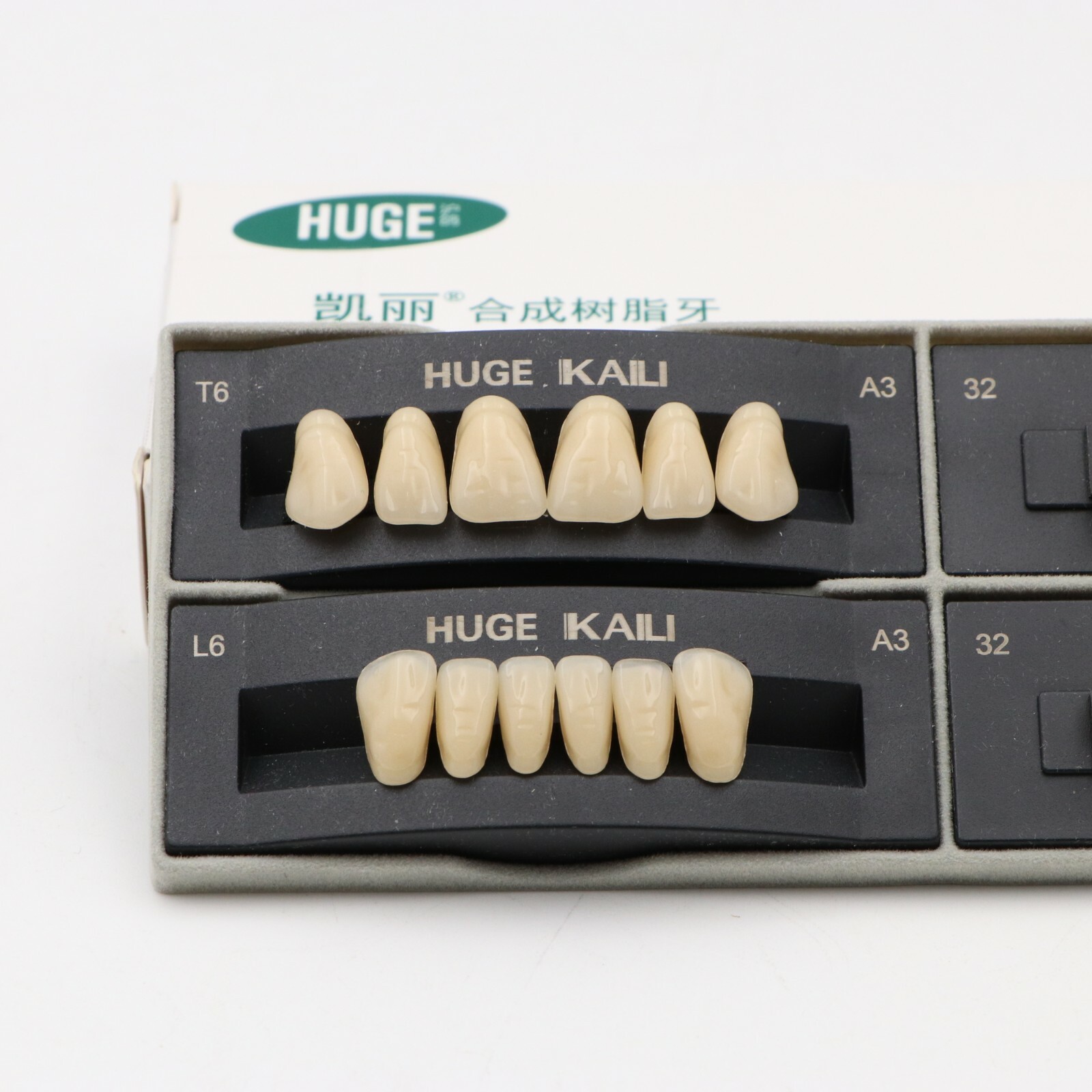 1 box Dental Acrylic Resin Denture Full Set Teeth Upper Lower Shade