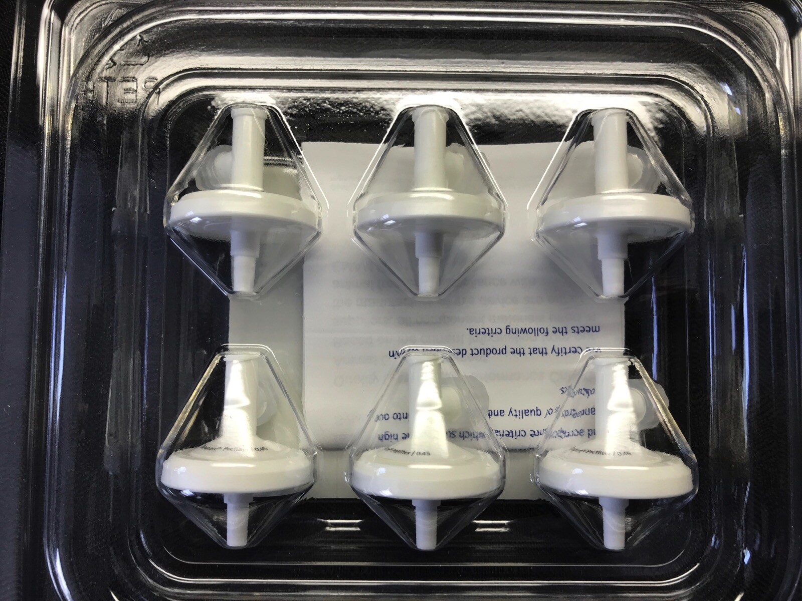 (6/Pk) MILLIPORE OptiScale 25 Filter Capsules 25mm Durapore 0.5um 0.45um Luer