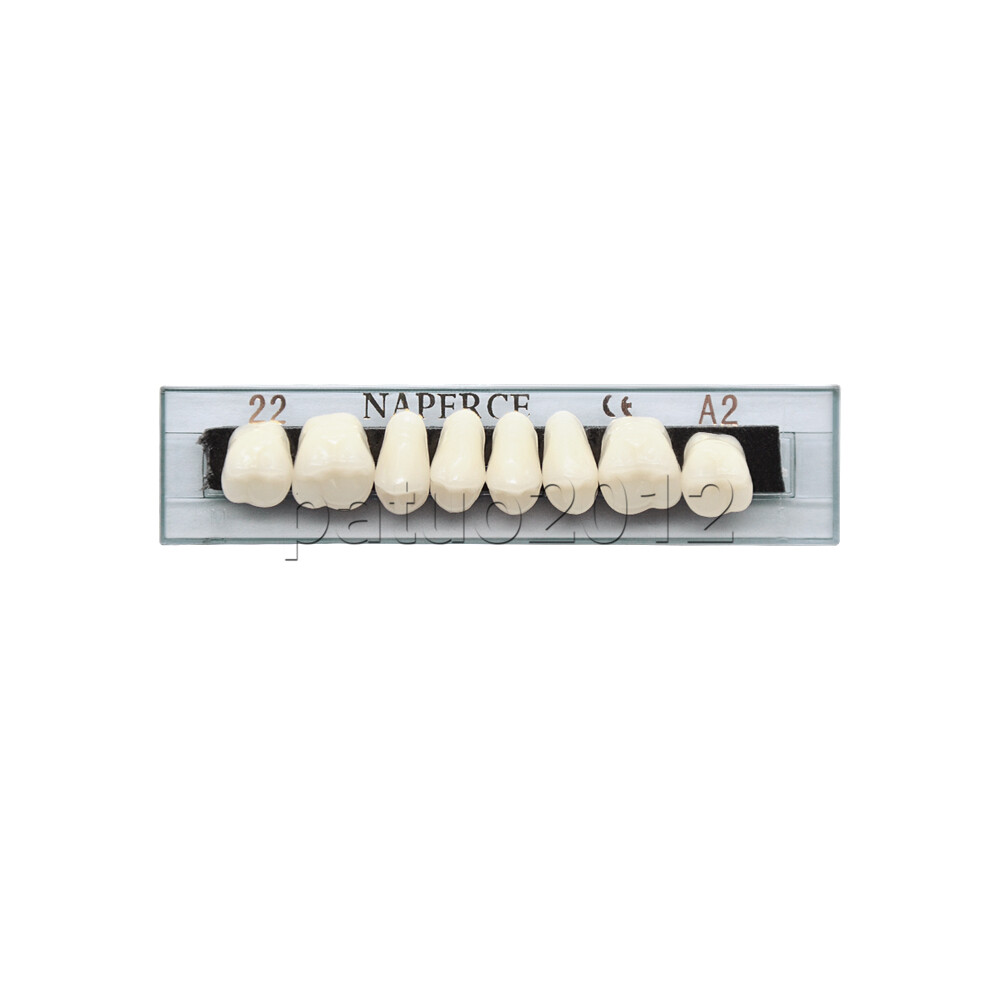 168pc Acrylic Resin Denture 22# A2 Full Set Teeth Upper Lower Shade Tooth Dental