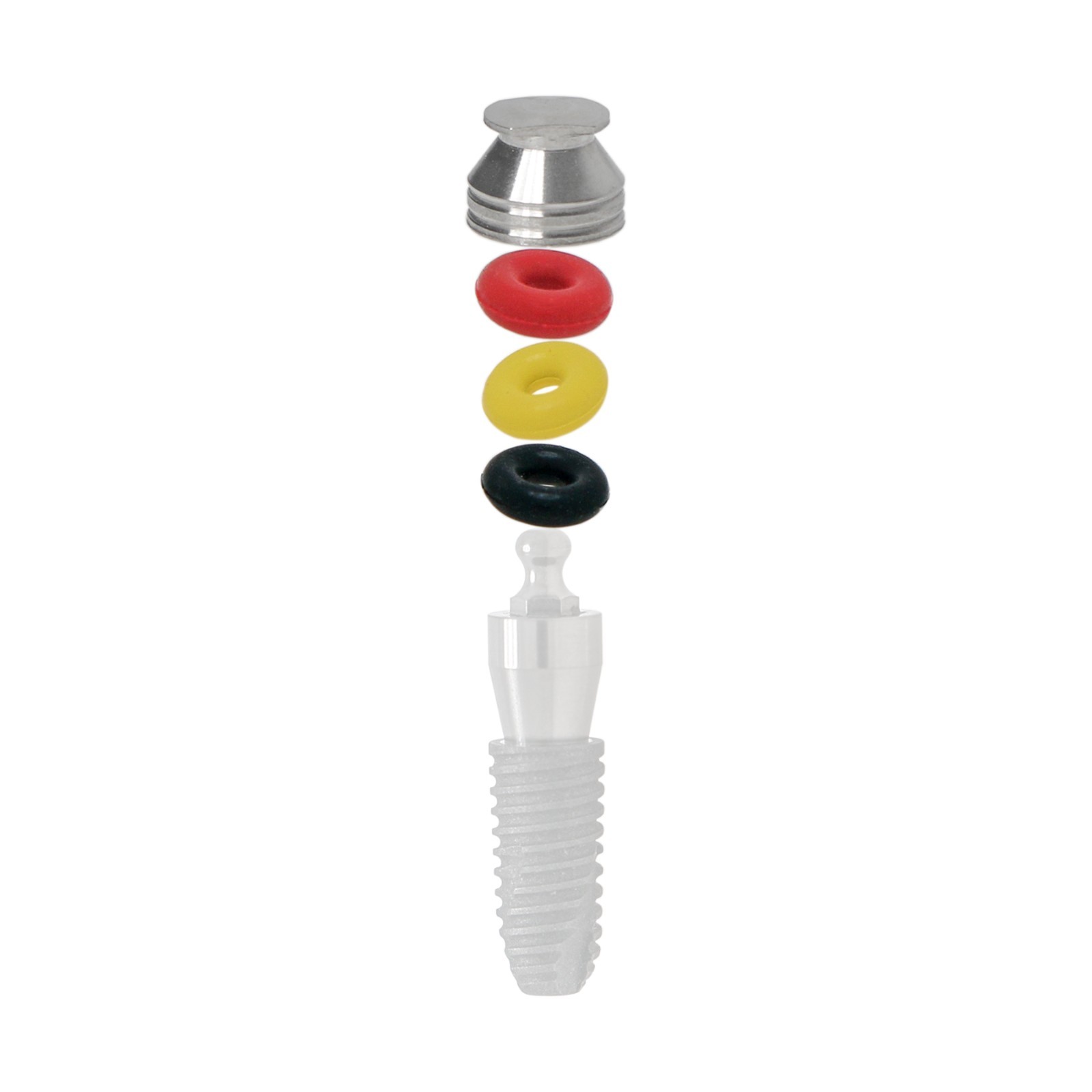 US Implant O-ring Retention Cap For Hiossen/Osstem Ball Attachment Overdenture