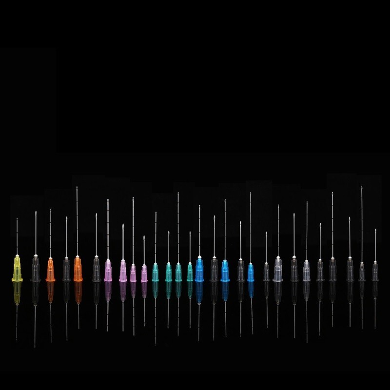 Brand New 5/10/50XDisposable Blunt Cannula with Puncture 18G 50mm-30G 25mm USA