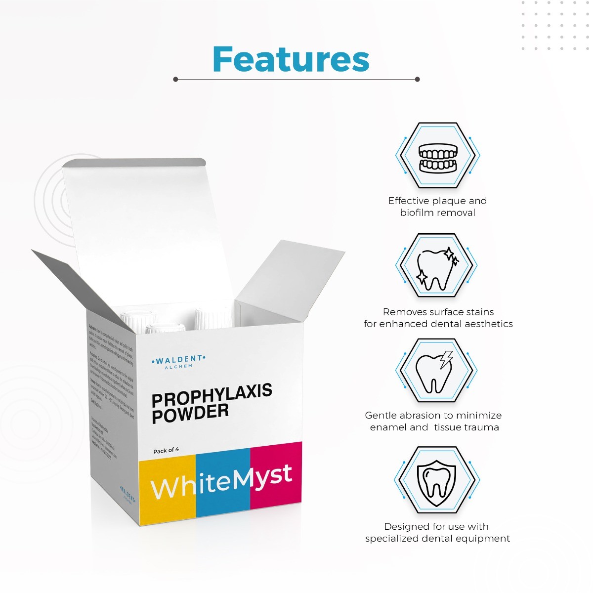 Waldent WhiteMyst Prophylaxis Powder 300g PTX1