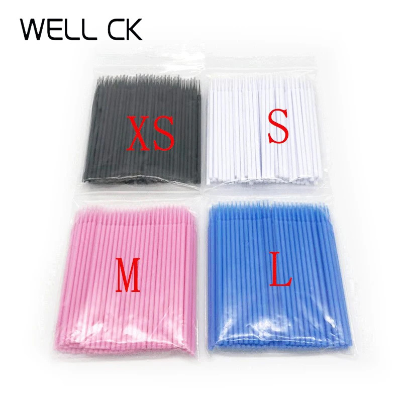 100Pcs/Bottle Dental Disposable Micro Brushes Applicators Micro Brush Dentistry