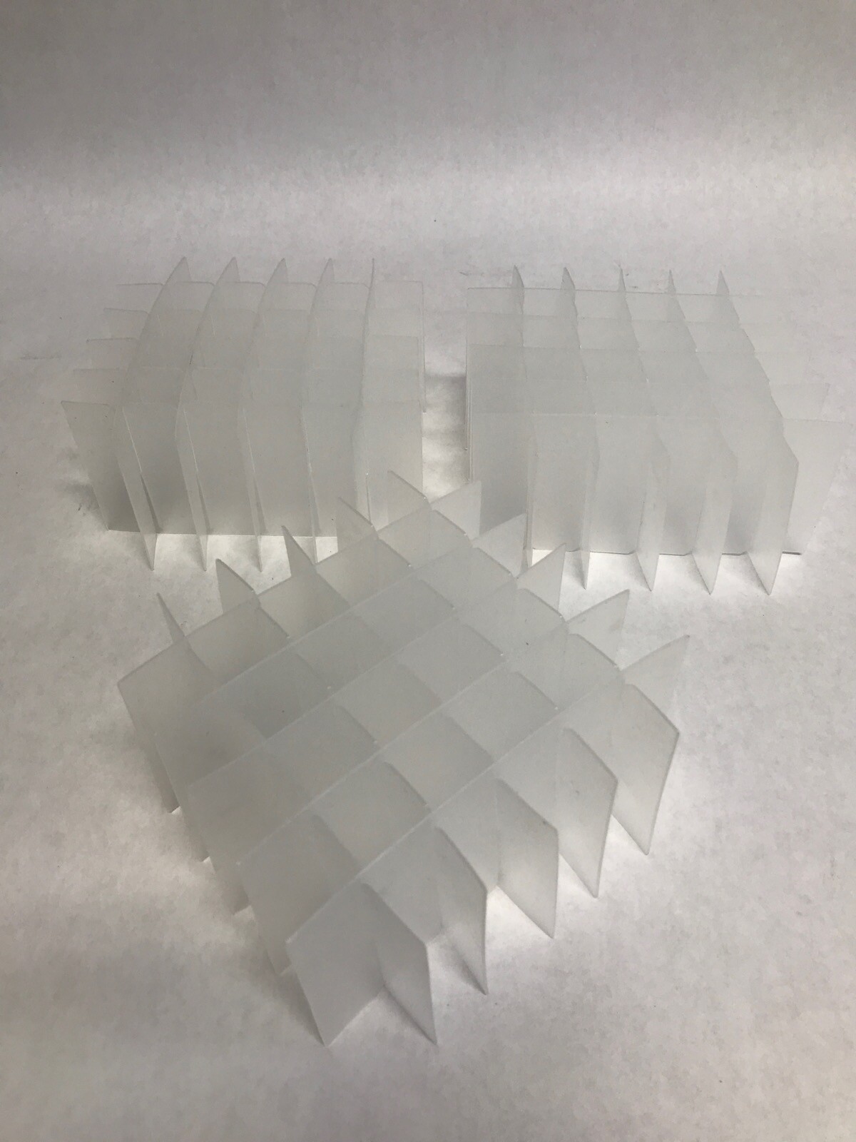 (3 Pcs) Lab Plastic 36-Grid Insert 5-1/4 x 5-1/4” for Cryogenic Tube Storage Box