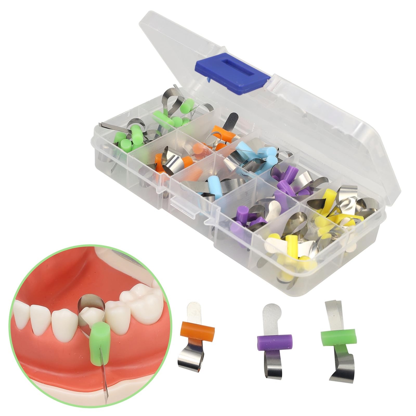 50Pcs Dental Matrix Bands, Metal Restoration Matrix…