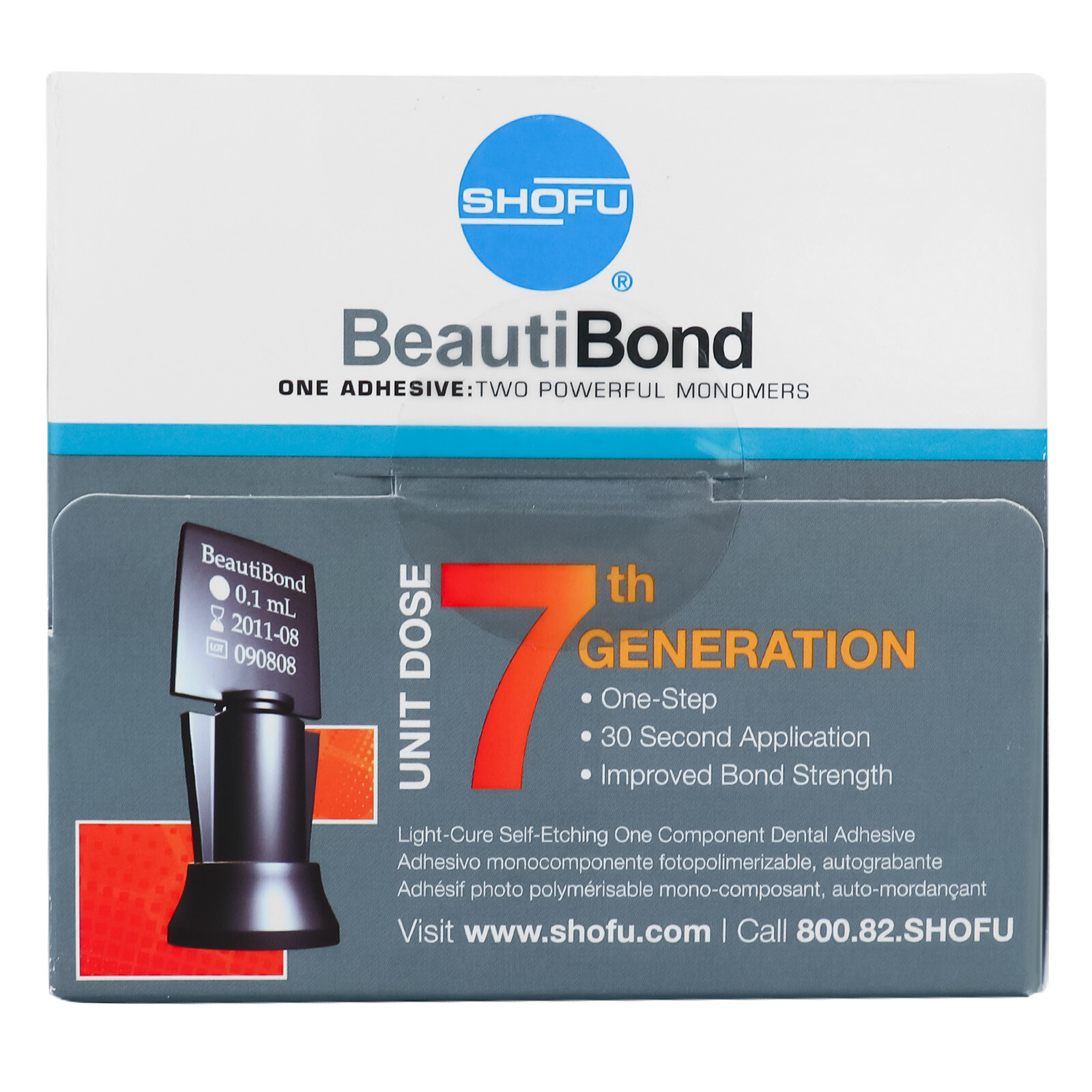 SHOFU BeautiBond Dental 50 UNIT KIT Self Etching One (7th Gen) 1782 EXP 2026