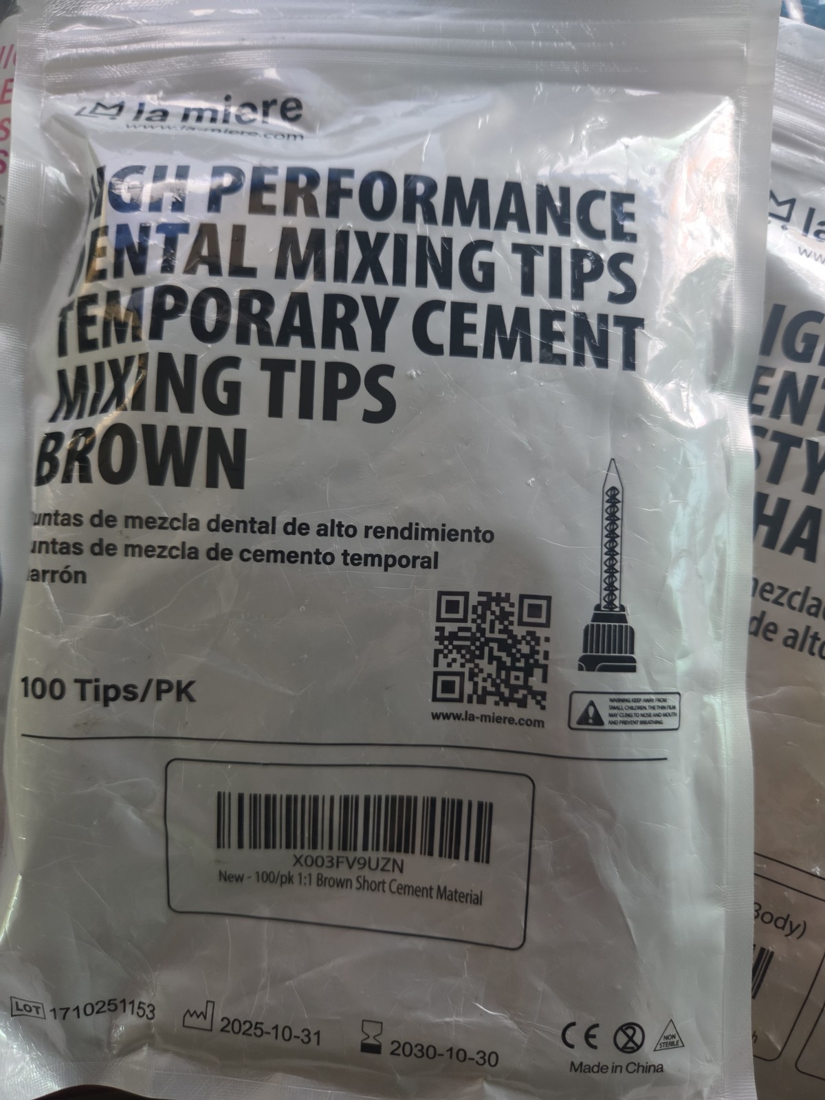 100 Blue/Orange High Performance Dental Long Mixing Tips, 10:1 | La Miere