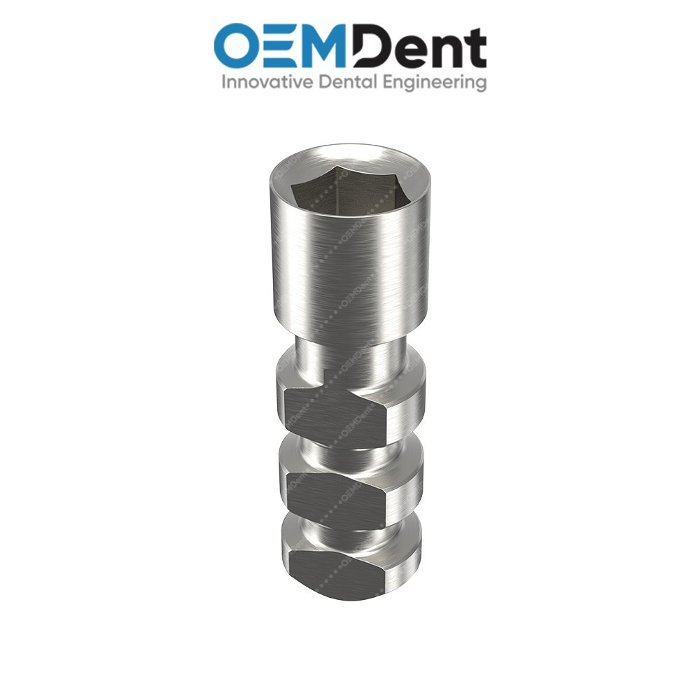 x10 Dental Fixture Analog Ø3.75mm MIS® Seven Compatible Stainless Steel Lab