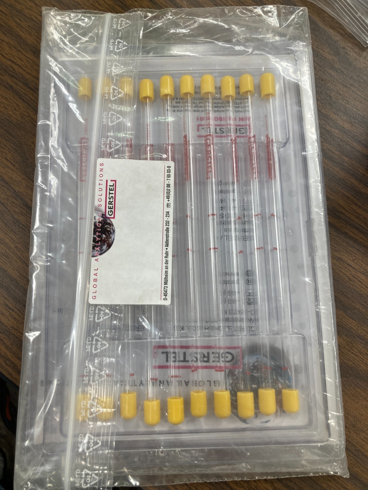New Pack of 10 Gerstel empty desorption tubes for twisters, 010649-010-00