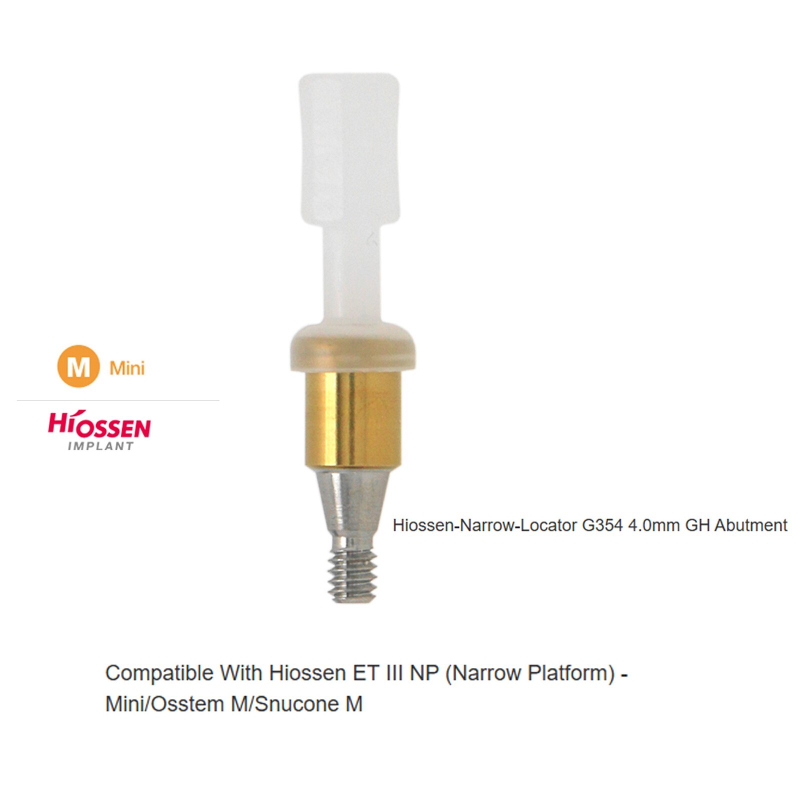 US Implant Locator Attachment Abutment For Hiossen ET Mini/Regular platform