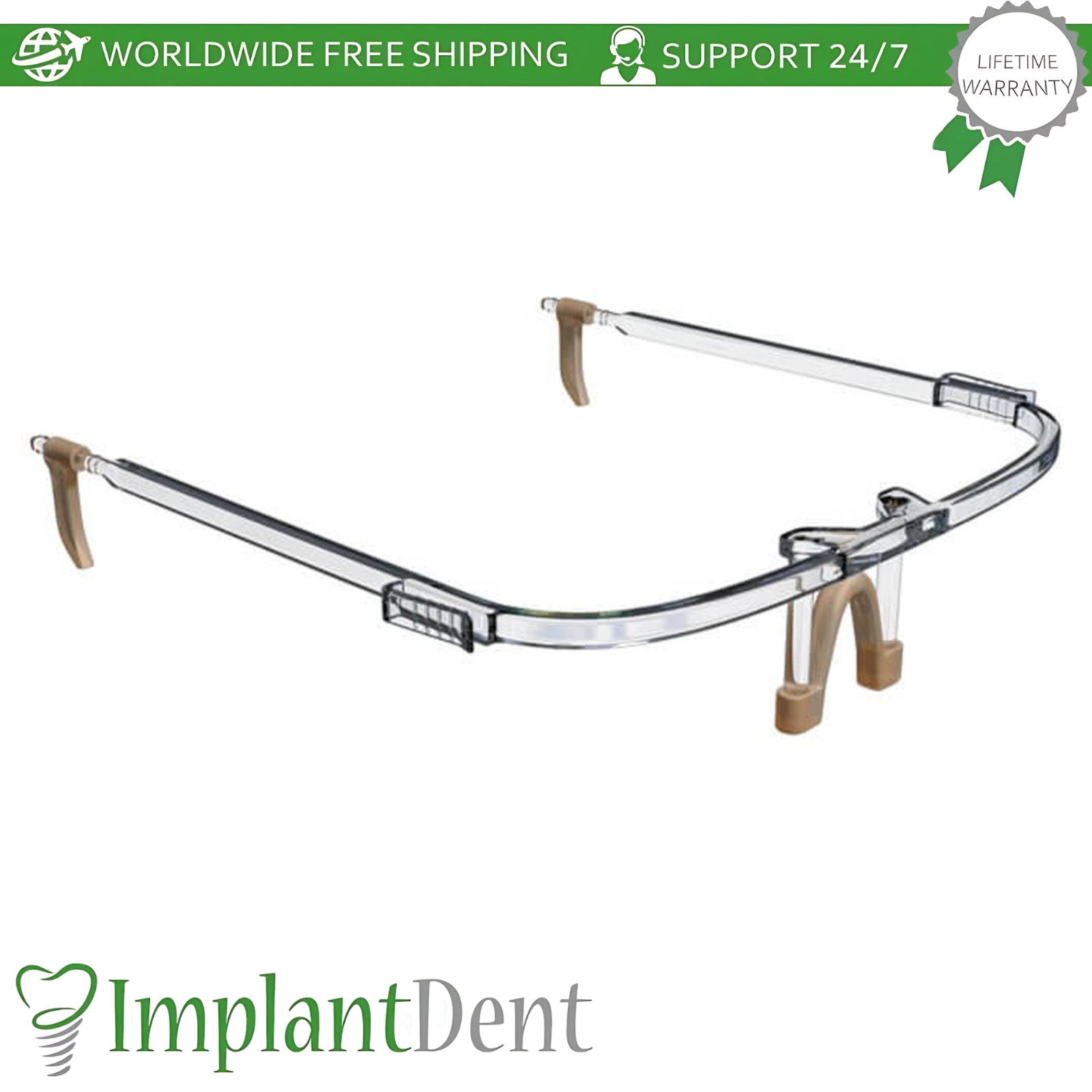 Dental Face Shield Transparent Non-Fog PoIycarbonate Frame with Rubber