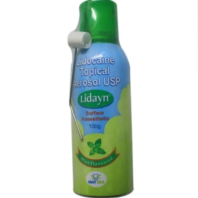 Pack of 2 Dentaids Lidayn Spray Mint flavored topical aer osol ansth-etic spray