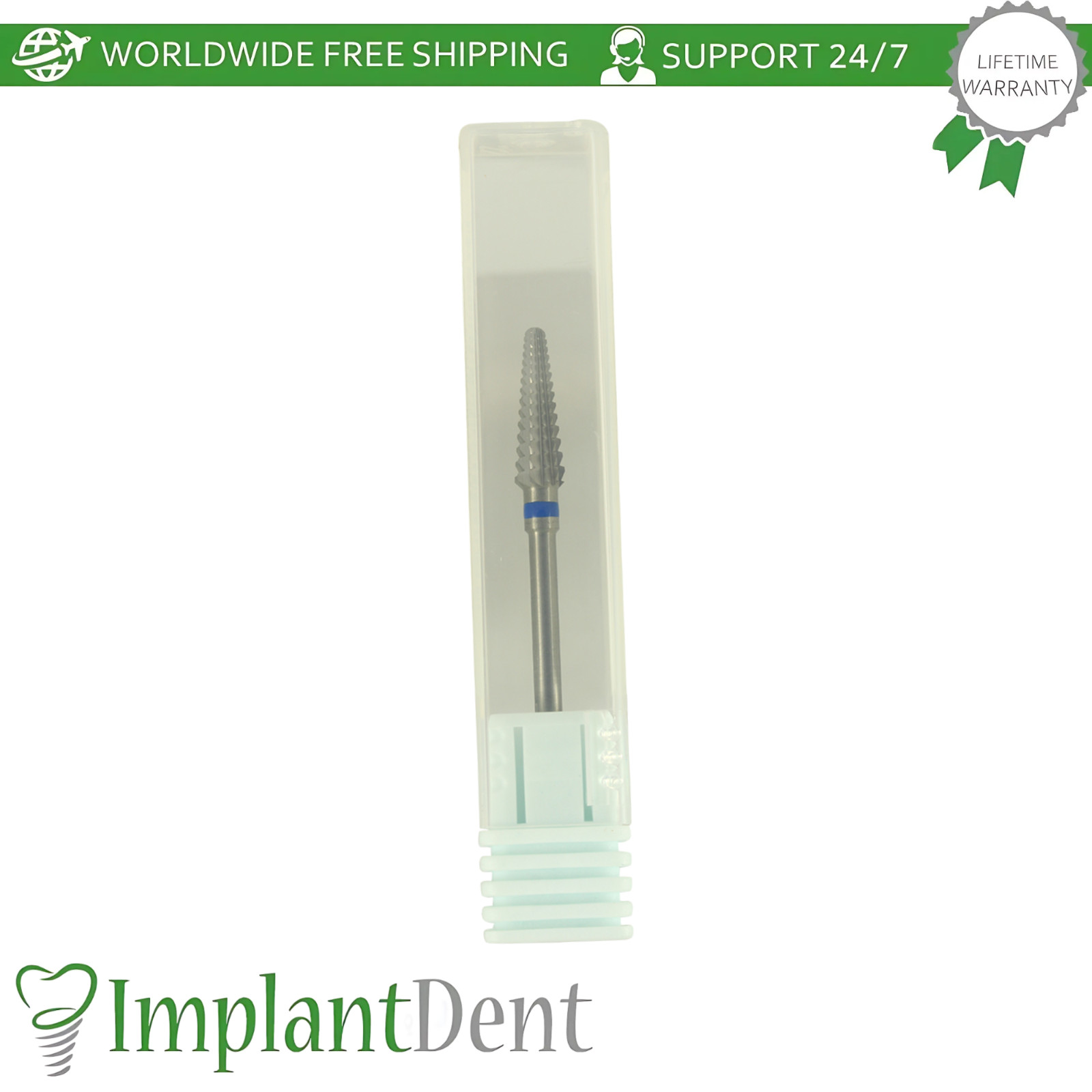 Dental Spiral Cut Standard Grit Carbide Ø4.5mm x 14mm Bur 5001202 Dentistry
