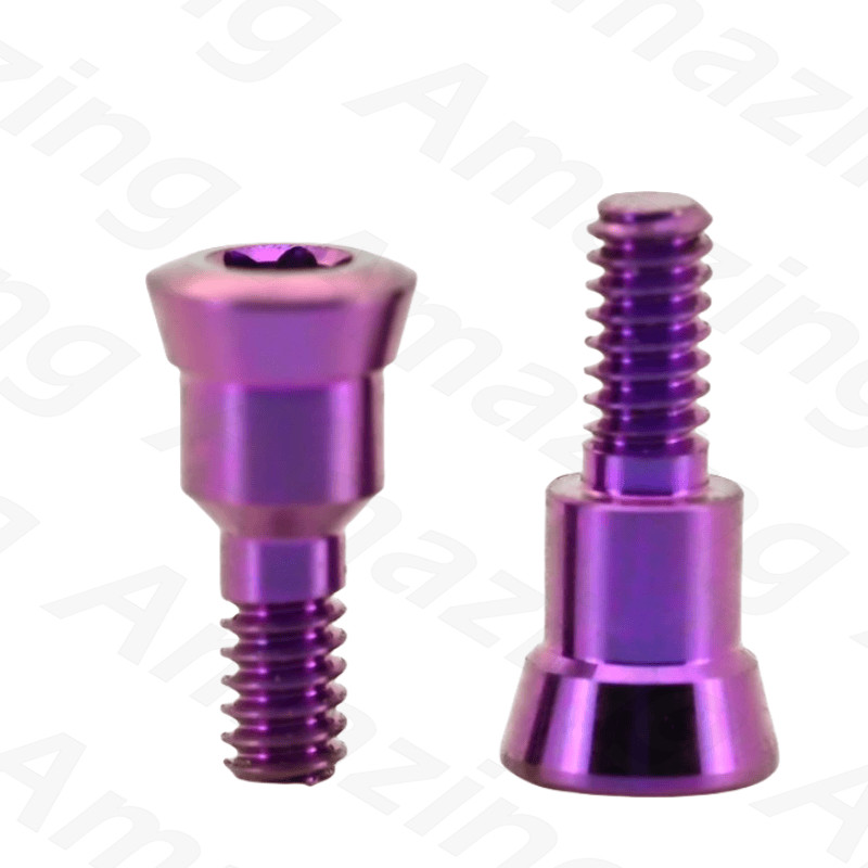 RC Dental Closure Screw RC Healing Cap Abutment Height 0/0.5mm Fits ITI Purple