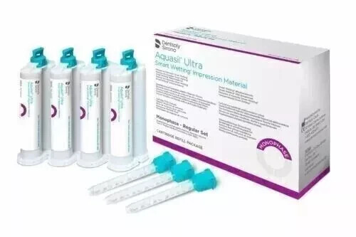 DENTSPLY AQUASIL ULTRA Monophase Reg. Set Impression Material VPS 4×50 mL + Tips