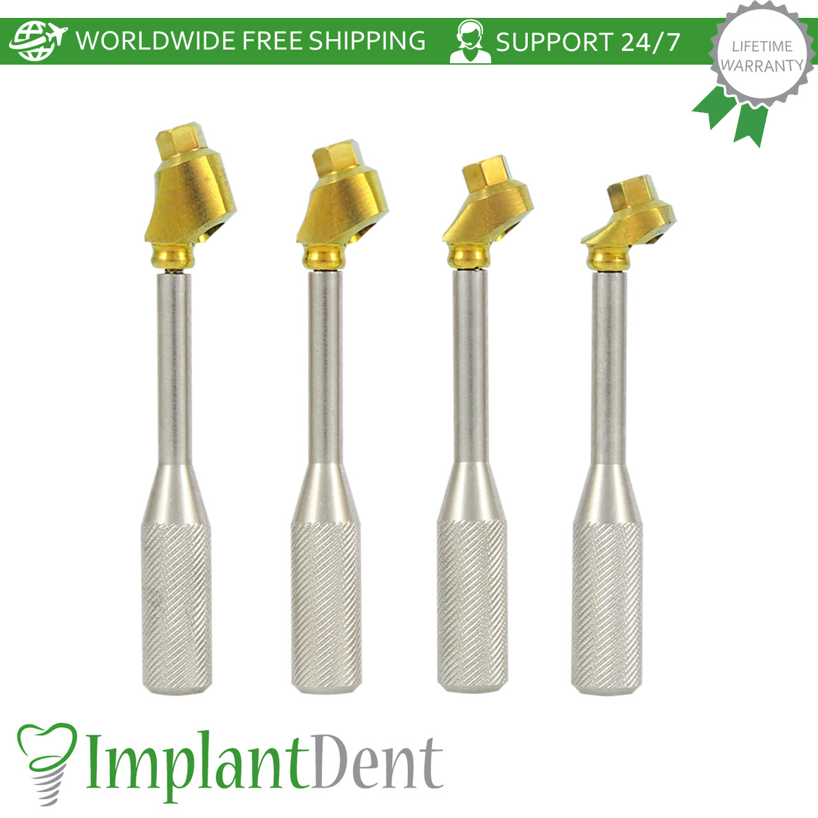 1x Dental Angulated 30° Loc-Low Attachment Set Int Hex 2.42mm