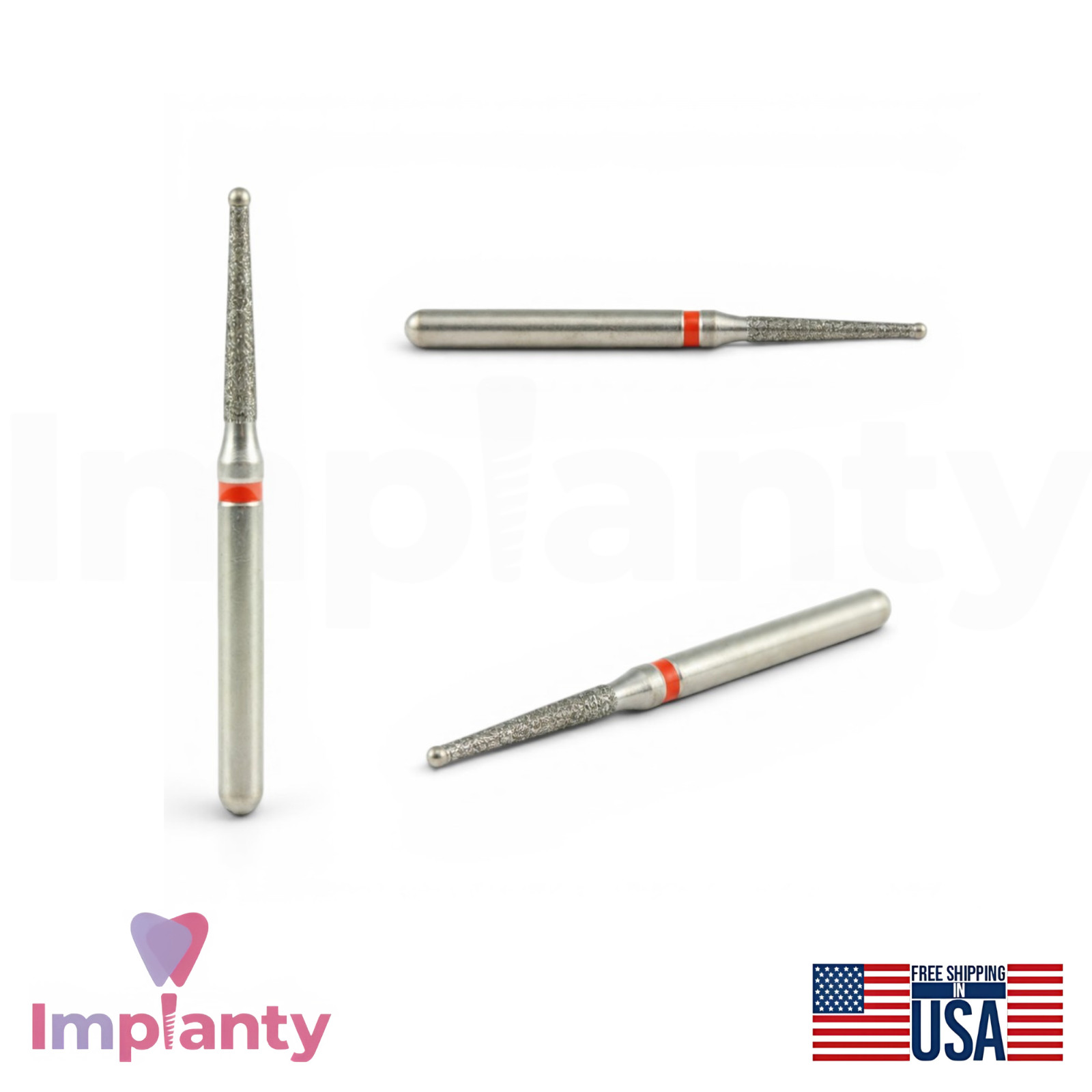 MDT Perio Diamond Coated Burs Kit Plaque Removal Stainless Steel Tool
