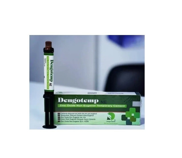 4 x Dental DENGOTEMP NE Zinc Oxide Non Eugenol Temporary Luting Cement 9gm Syr
