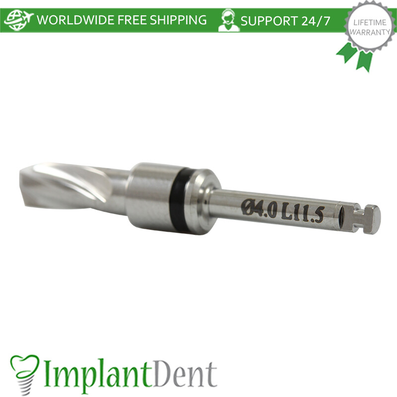 1 Straight Drill Integral Stopper Ø4.0, External Irrigation Dental Tool Sur gery
