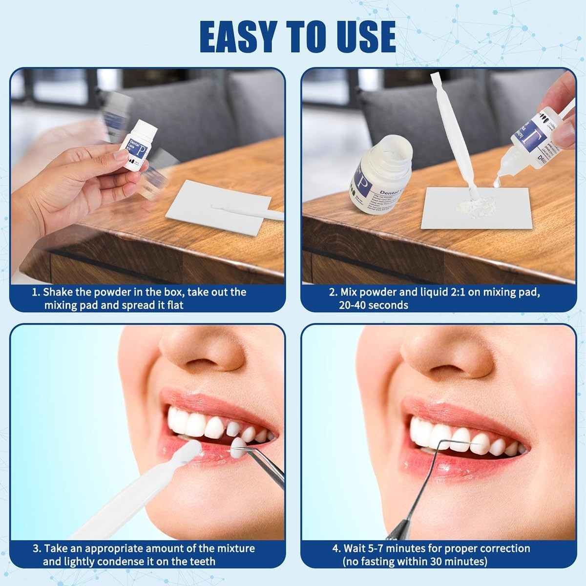 Effective Temporary Tooth Repair Kit – Zinc Oxide for Affordable Smiles – 2PCS