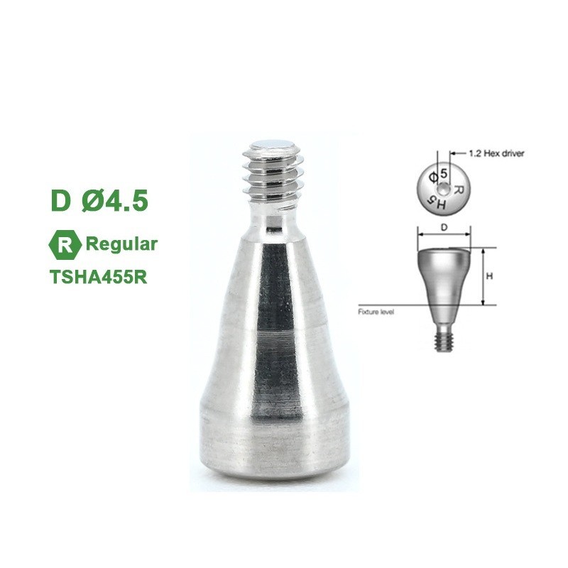 5Pcs Dental Healing Abutment Caps Regular Mini Platform Fits Oss Hiossen