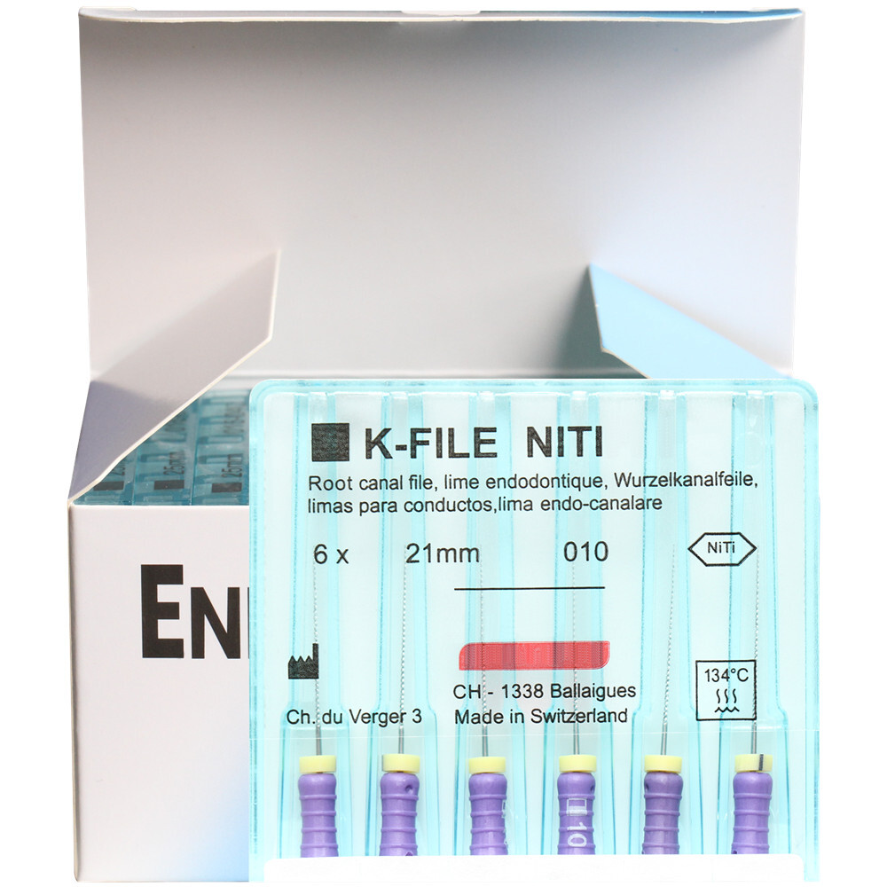 10 Packs Dental K-FILE NITIFLEX NiTi Flexible Endodontic ENDO Root Canal K Files