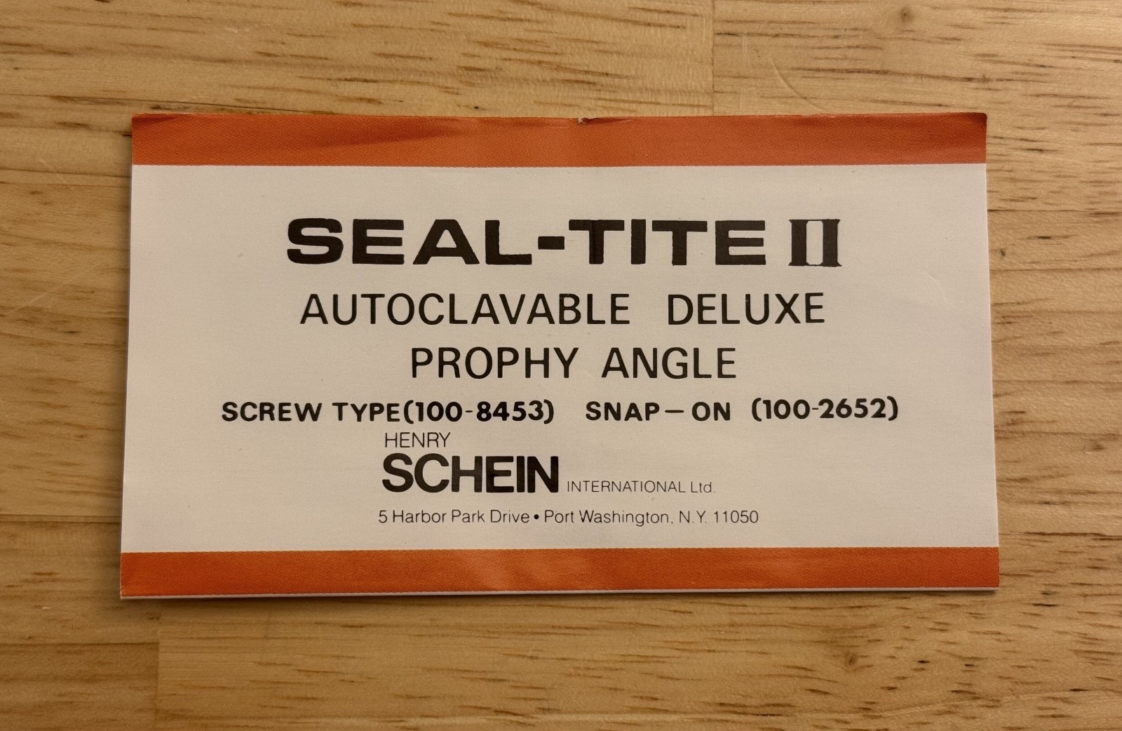 Henry Schein Deluxe Autoclavable Sealed Prophy Angle Seal-Tite II Screw Type