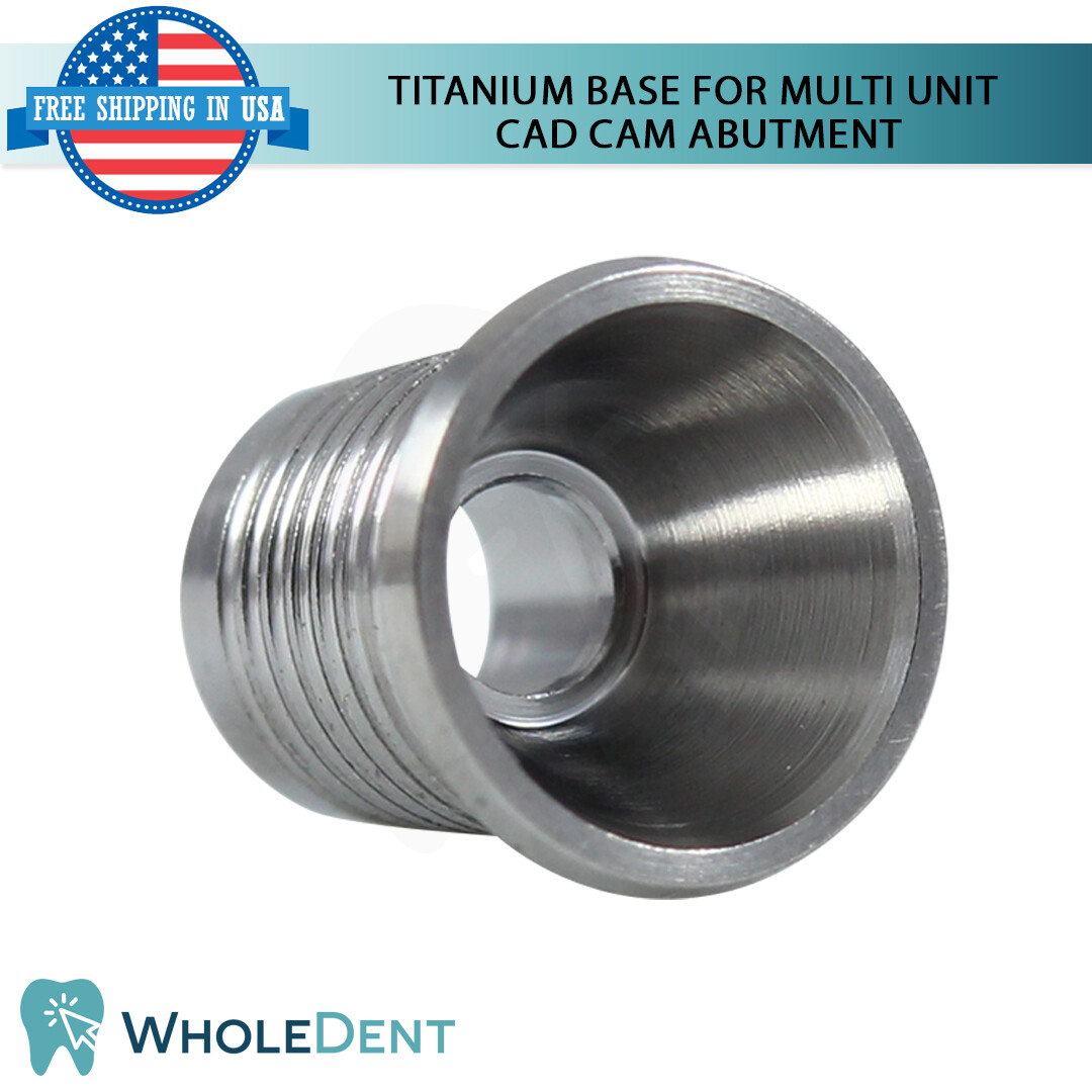 NP Conical Connection Straight Multi Unit 1.6mm Scan Body Titanium Base Set